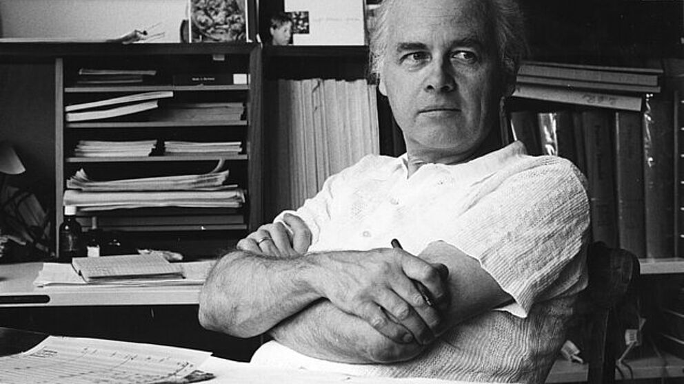 Enrique Rivera, 70er-Klebe am Schreibtisch, ca. 1976, © Harriet Nahrwold 